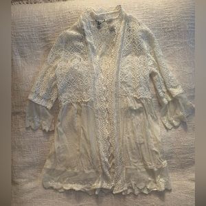 BKE Boutique Lace Cardigan
